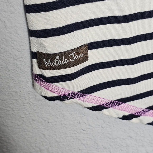 Matilda Jane Set of 2 Womens Short Sleeve Striped Shirts Size S Small - Picture 10 of 16